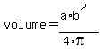 volume+=+%28a%2Ab%5E2%29%2F%284%2Api%29