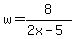 w=8%2F%282x-5%29