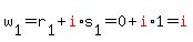 w%5B1%5D+=+r%5B1%5D+%2B+red%28i%29%2As%5B1%5D+=+0+%2B+red%28i%29%2A1+=+red%28i%29