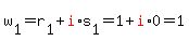 w%5B1%5D+=+r%5B1%5D+%2B+red%28i%29%2As%5B1%5D+=+1+%2B+red%28i%29%2A0+=+1