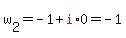 w%5B2%5D+=+-1+%2B+red%28i%29%2A0+=+-1