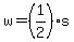 w+=+%281%2F2%29%2As