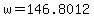 w+=+146.8012