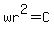wr^2=C