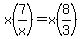 x%287%2Fx%29+=+x%288%2F3%29