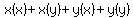 x%28x%29%2Bx%28y%29%2By%28x%29%2By%28y%29
