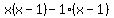 x%28x-1%29-1%28x-1%29