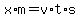 x%2Am+=+v%2At%2As