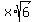 x*sqrt(6)