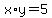 x%2Ay=5