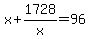 x%2B1728%2Fx=96