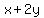 x%2B2y