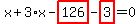 x%2B3%2Ax-highlight_red%28+126+%29-highlight_red%28+3+%29=0