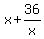 x%2B36%2Fx