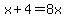 x%2B4=+8x+%96+24
