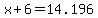 x%2B6=14.196