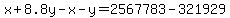 x%2B8.8y-x-y=2567783-321929