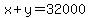 x%2By=32000