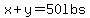 x%2By=50lbs