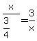 x%2F%283%2F4%29+=+3%2Fx