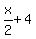 x%2F2%2B4