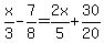 x%2F3-7%2F8=2x%2F5%2B30%2F20
