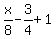 x%2F8+-+3%2F4+%2B+1