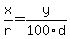 x%2Fr+=+y%2F100d