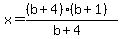 x=%28%28b%2B4%29%28b%2B1%29%29%2F%28b%2B4%29