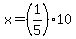 x=%281%2F5%2910