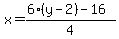 x=%286%28y-2%29-16%29%2F4