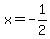 x=+-1%2F2