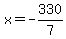 x=+-330%2F7
