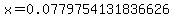 x=0.0779754131836626