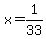 x=1%2F33