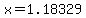 x=1.18329