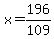 x=196%2F109