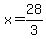 x=28%2F3