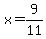 x=9%2F11