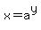 x=a%5Ey