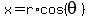 x=r%2Acos%28theta%29