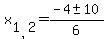 x%5B1%2C2%5D=%28-4+%2B-++10%29+%2F+6