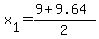 x%5B1%5D=%289+%2B+9.64+%29+%2F+2