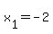 x[1]=-2
