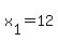 x[1]=12