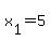 x[1]=5