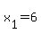 x[1]=6
