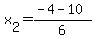 x%5B2%5D=%28-4+-++10%29+%2F+6