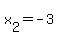 x[2]=-3