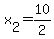 x[2]=10/2